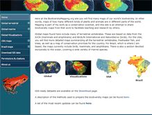 Tablet Screenshot of biodiversitymapping.org